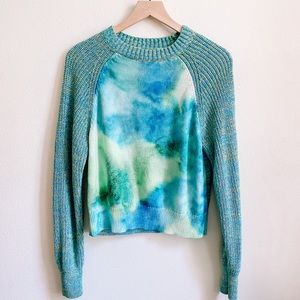 Anthropologie Watercolor Tie-Dyed Sweater NWOT